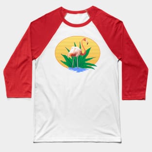 Cute Funny Flamingos Summer Sun & Good Feelings Designs Baseball T-Shirt